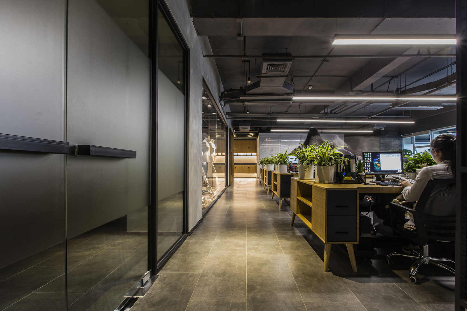 中式风格开放区域装饰设计效果图,开放区域装饰设计效果图